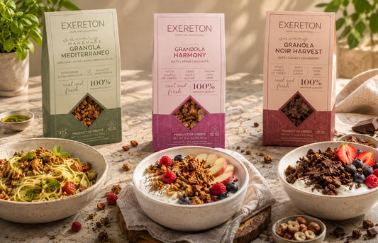 Granola artizanală Exereton – sortimente dulci și sărate